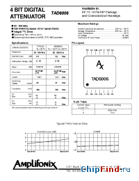 Datasheet TAD6006 manufacturer Amplifonix