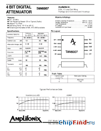 Datasheet TAN6007 manufacturer Amplifonix