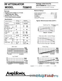 Datasheet TG9015 manufacturer Amplifonix