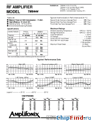 Datasheet TM6444 manufacturer Amplifonix