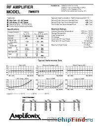 Datasheet TM6575 manufacturer Amplifonix