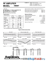 Datasheet TM6667 manufacturer Amplifonix