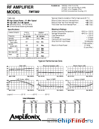 Datasheet TM7282 manufacturer Amplifonix