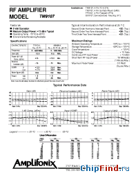 Datasheet TM9107 manufacturer Amplifonix
