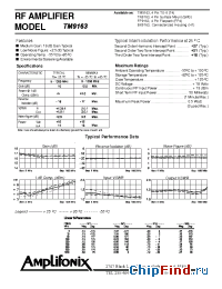 Datasheet TM9163 manufacturer Amplifonix