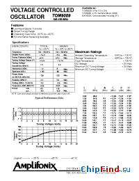 Datasheet TOM9009 manufacturer Amplifonix