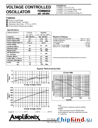 Datasheet TOM9052 manufacturer Amplifonix