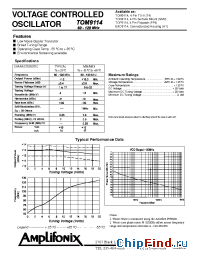 Datasheet TOM9114 manufacturer Amplifonix