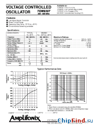 Datasheet TOM9307 manufacturer Amplifonix