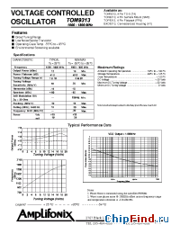 Datasheet TOM9313 manufacturer Amplifonix