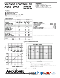 Datasheet TOM9318 manufacturer Amplifonix