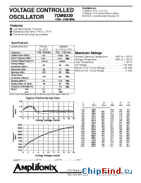 Datasheet TOM9330 manufacturer Amplifonix