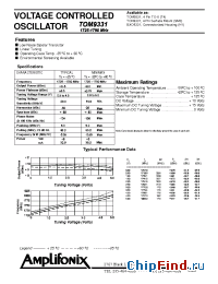Datasheet TOM9331 manufacturer Amplifonix