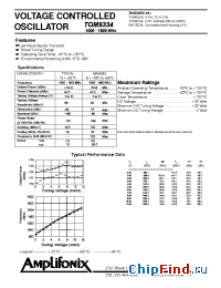 Datasheet TOM9334 manufacturer Amplifonix