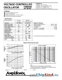 Datasheet TON9309 manufacturer Amplifonix