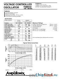 Datasheet TON9332 manufacturer Amplifonix