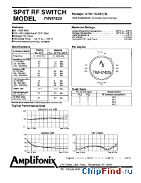 Datasheet TWH7425 manufacturer Amplifonix