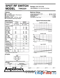 Datasheet TWK2224 manufacturer Amplifonix