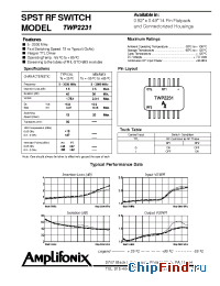 Datasheet TWP2231 manufacturer Amplifonix