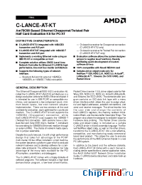 Datasheet C-LANCE-AT-KT/2T manufacturer Advanced Micro Systems