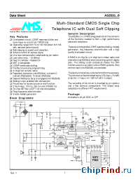Datasheet AS2534ET manufacturer AMSCO
