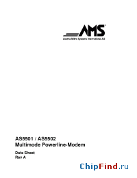 Datasheet AS5502 manufacturer AMSCO
