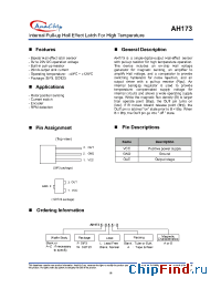 Datasheet AH173PL-B manufacturer Anachip