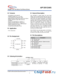Datasheet AP1301B-SLA manufacturer Anachip