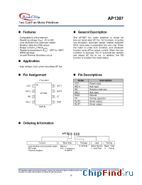 Datasheet AP1307A-SA manufacturer Anachip