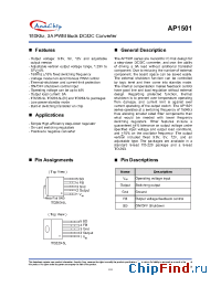 Datasheet AP1501-K5 manufacturer Anachip