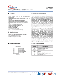 Datasheet AP1507-12D5 manufacturer Anachip