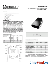 Datasheet ACD0900S3C manufacturer Anadigics