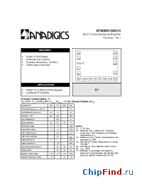 Datasheet ATA06212AD1C manufacturer Anadigics