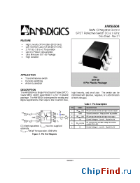 Datasheet AWS5504S14 manufacturer Anadigics