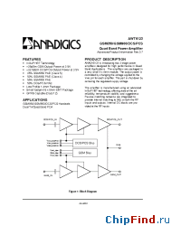 Datasheet AWT6123 manufacturer Anadigics