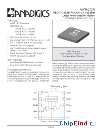 Datasheet AWT6272RM20P8 manufacturer Anadigics