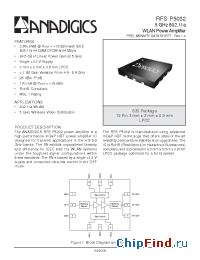 Datasheet EVA5032RS32 manufacturer Anadigics
