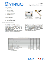 Datasheet PD030-003-1XX manufacturer Anadigics