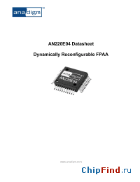 Datasheet AN220E04-QFPSP manufacturer Anadigm