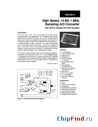 Datasheet ADC3214 manufacturer Analogic