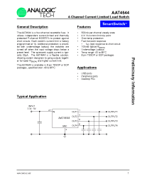 Datasheet AAT4644IHS-B1 manufacturer AnalogicTech