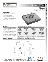Datasheet 150016-60 manufacturer Anaren