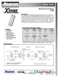 Datasheet 1X605 manufacturer Anaren