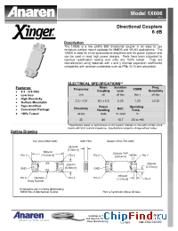 Datasheet 1X606 manufacturer Anaren