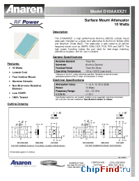 Datasheet D10AA20Z1 manufacturer Anaren