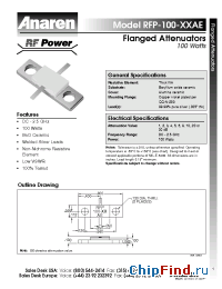 Datasheet RFP-100-2AE manufacturer Anaren