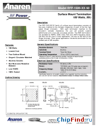 Datasheet RFP-1500-8-50 manufacturer Anaren