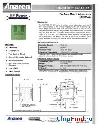 Datasheet RFP-1557-19-20 manufacturer Anaren