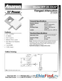 Datasheet RFP-25-10AP manufacturer Anaren