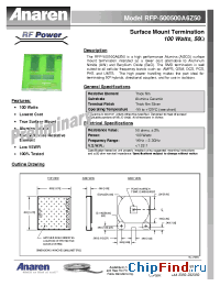 Datasheet RFP-500500A6Z50 manufacturer Anaren